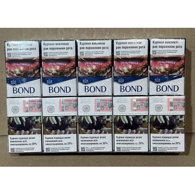 Сигареты Bond blue KS (Акциз, МРЦ 114,29)