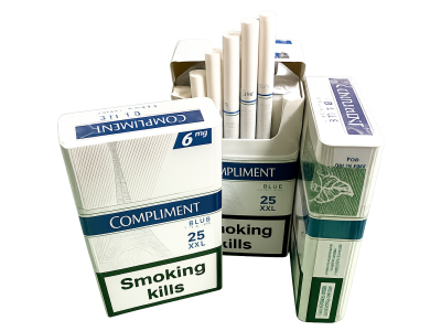 Compliment Demi Blue 25 (XXL) — сигареты увеличенного формата, топ продаж