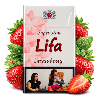 Сигареты Lifa Super Slims Strawberry