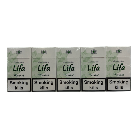 Lifa Super Slims Menthol ящиік , блоки 